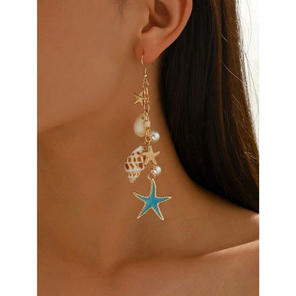 Starfish Drop Earrings M1812